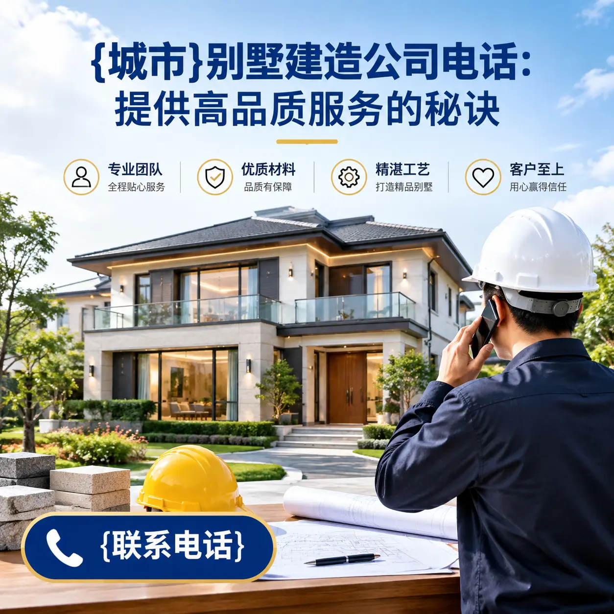 仁怀别墅建造公司电话:提供高品质服务的秘诀