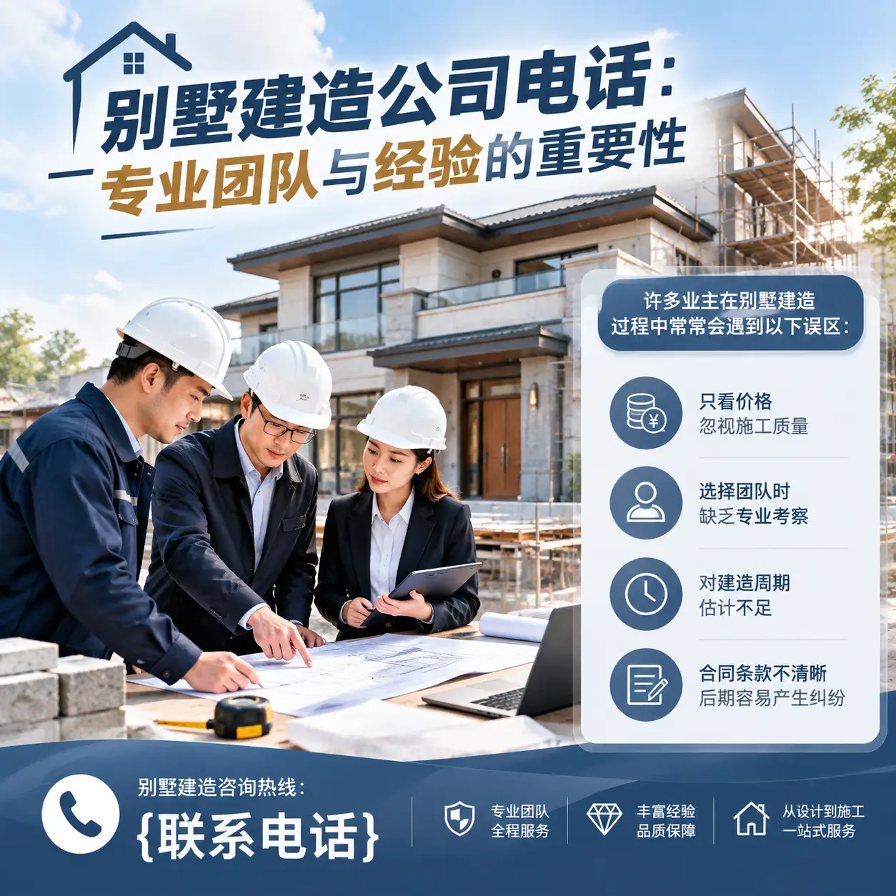 仁怀别墅建造公司电话:专业团队与经验的重要性