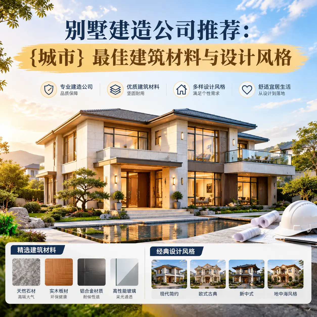 别墅建造公司推荐： 仁怀 最佳建筑材料与设计风格