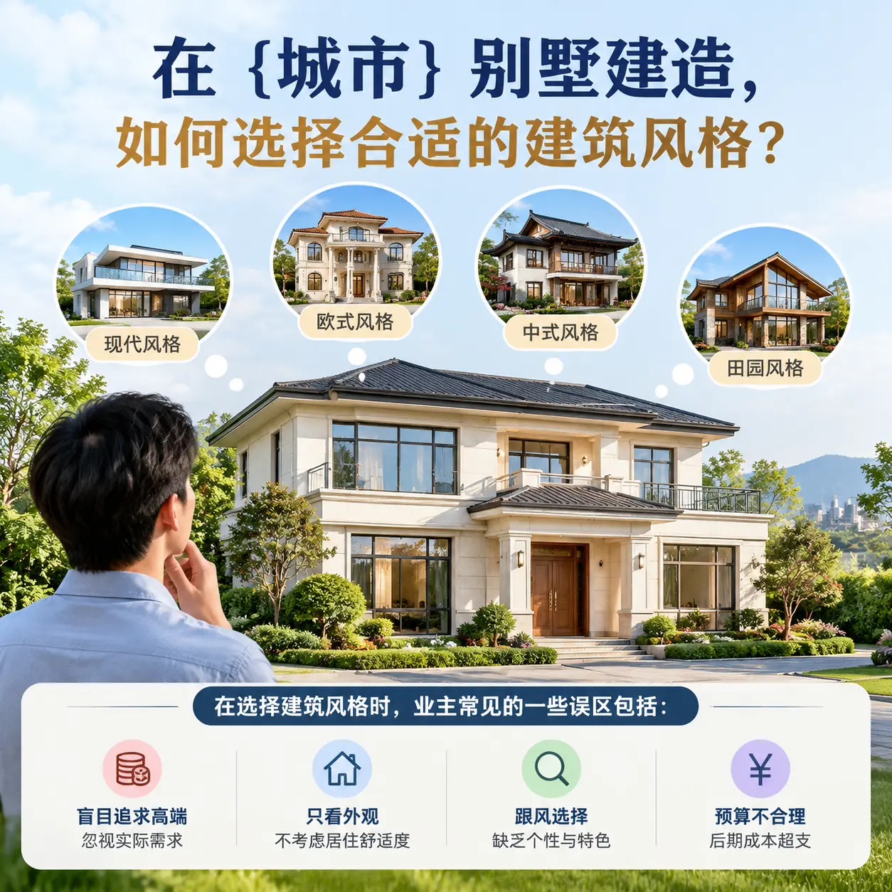 在 仁怀 别墅建造，如何选择合适的建筑风格？