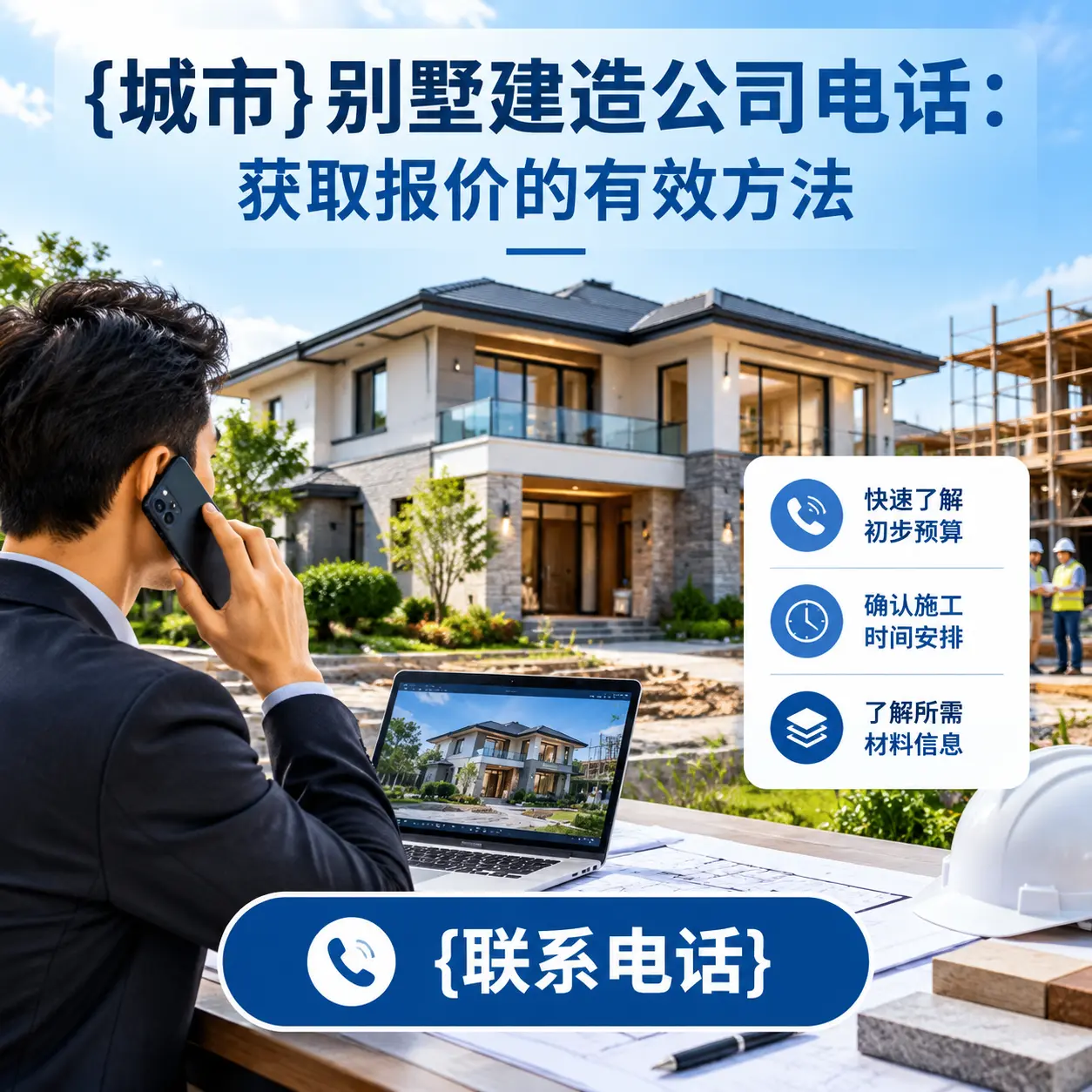 仁怀别墅建造公司电话:获取报价的有效方法