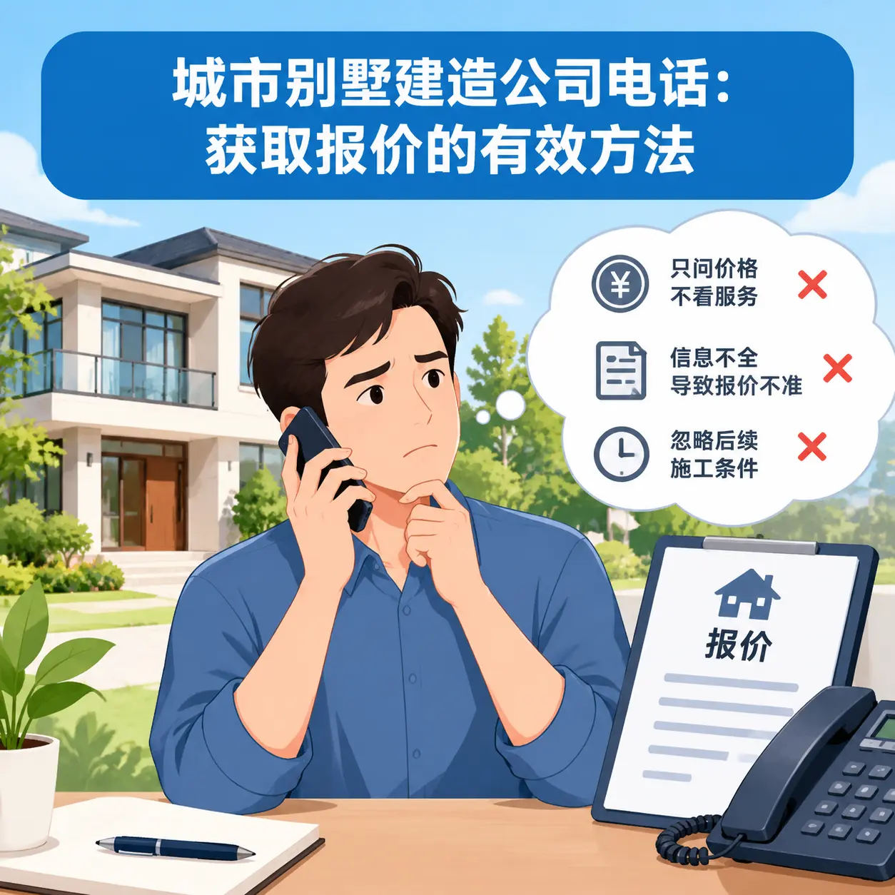 仁怀别墅建造公司电话:获取报价的有效方法